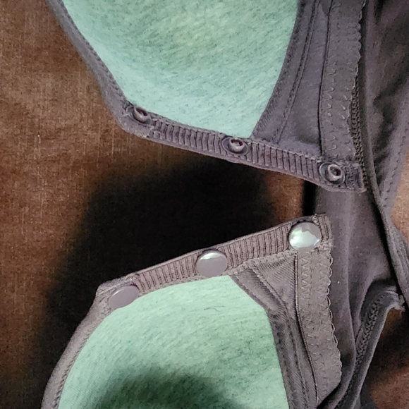 Cotton Lavender with Flowers Front Closure Bra 36C - Picture 9 of 11